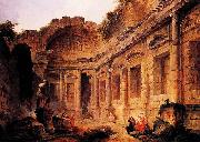 Hubert Robert Dimensions and material of painting oil painting on canvas